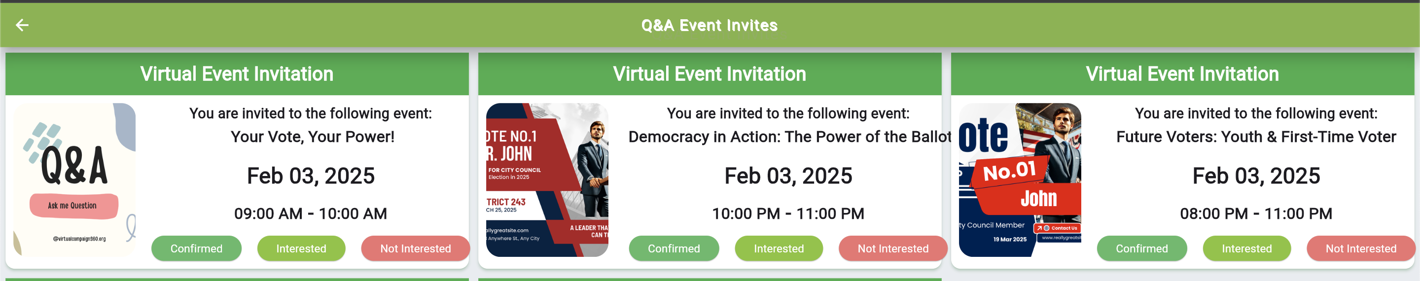 Virtual Events