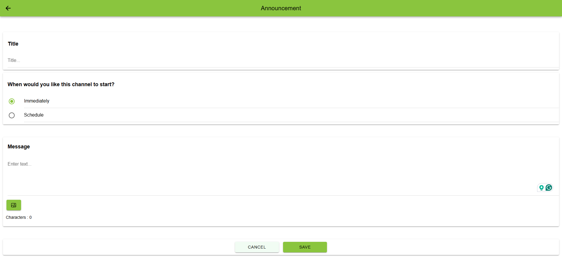 Campaign Announcement Add