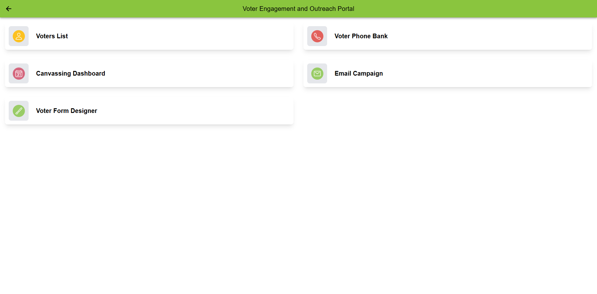 Voter Engagement and Outreach Portal